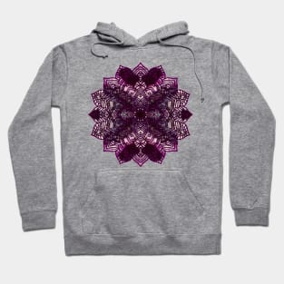 Pink/Purple Paint Pour Mandala Hoodie